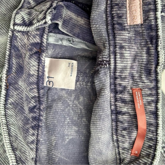 Anthropologie The Wanderer Corduroy Cargo Barrel Leg Pants in Green Gray 31 - Picture 12 of 13
